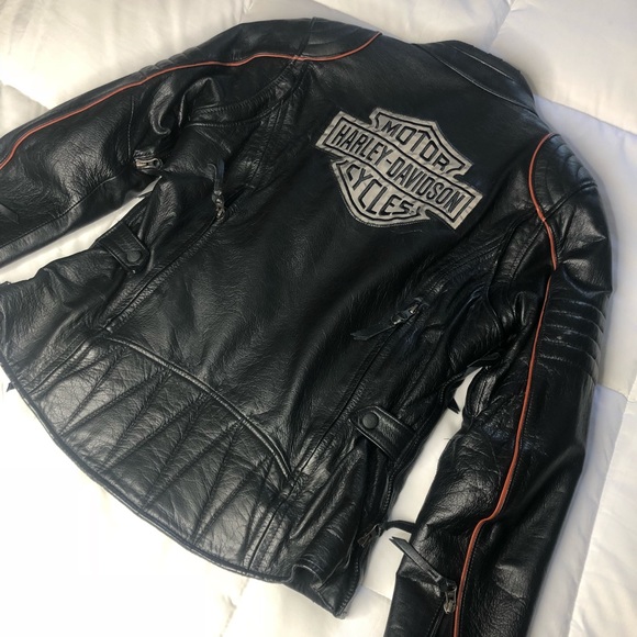 Genuine leather Harley Davidson motorcycle jacket! - Picture 4 of 5